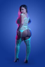Timelapse Bodystocking - Queen - White/blue - Image 2