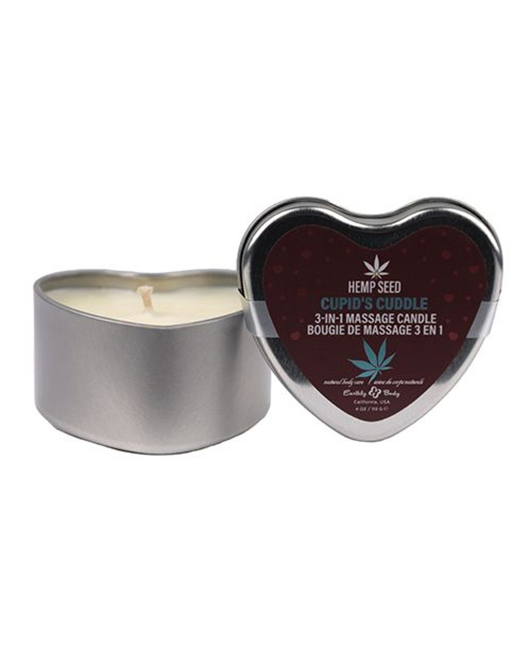 Hemp Seed 3-in-1 Valentines Day Candle - Cupid's Cuddle 4 Oz image 0 Hemp Seed 3-in-1 Valentines Day Candle - Cupid's Cuddle 4 Oz - Image 1
