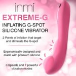 Extreme-G Inflating G-Spot Silicone Vibrator - Pink - Image 7
