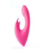 Leah USB Rechargeable Silicone 10-Function Rabbit Vibrator - Pink - Image 6