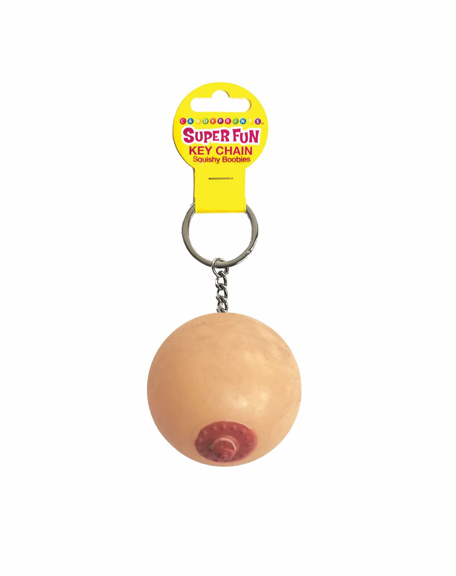 Super Fun Key Chain, Squishy Boob - Sold in 6pk image 0 Super Fun Key Chain, Squishy Boob - Sold in 6pk - Image 1