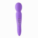 Zoe Twisty Dual Vibrating Pleasure Wand - Purple - Image 5