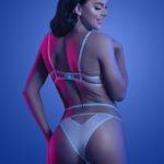 Prismatic Bra and Panty - Medium/large - Light Blue