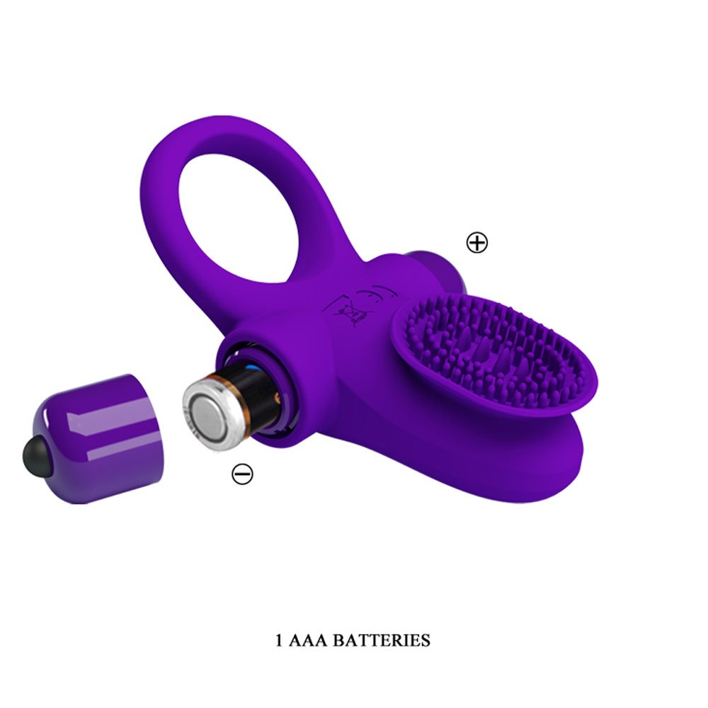 Pretty Love Vibrating Cock Ring II - Purple image 0 Pretty Love Vibrating Cock Ring II - Purple - Image 1
