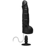 Merci - 10 Inch Dual Density Squirting Cumplay Cock With Removable Vac-U-Lock Suction Cup - Black - Image 4