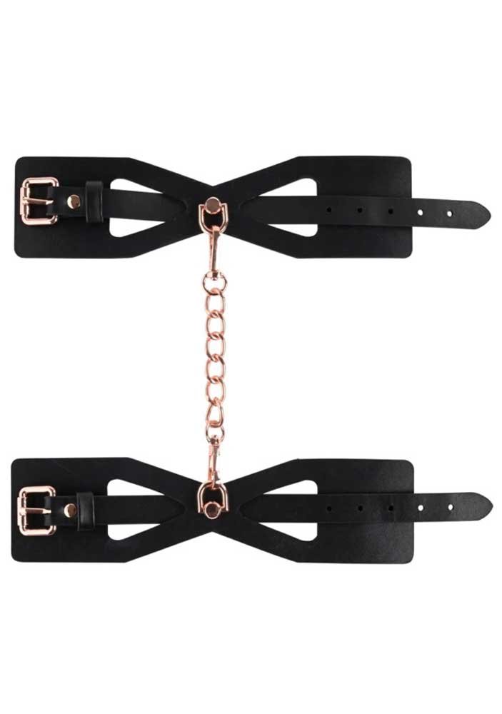 Brat Handcuffs - Black / Rose Gold image 0 Brat Handcuffs - Black / Rose Gold - Image 1