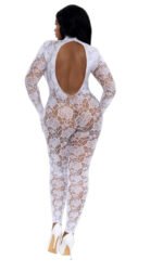Gloved Bodystocking Dmnd - Qs - White - Image 2