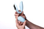 Harmonie Rechargeable Remote Silicone Bendable Vibrator - Teal - Image 5