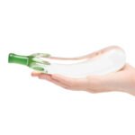 Eggplant Ecstasy 7.25" Glass Dildo - Image 3