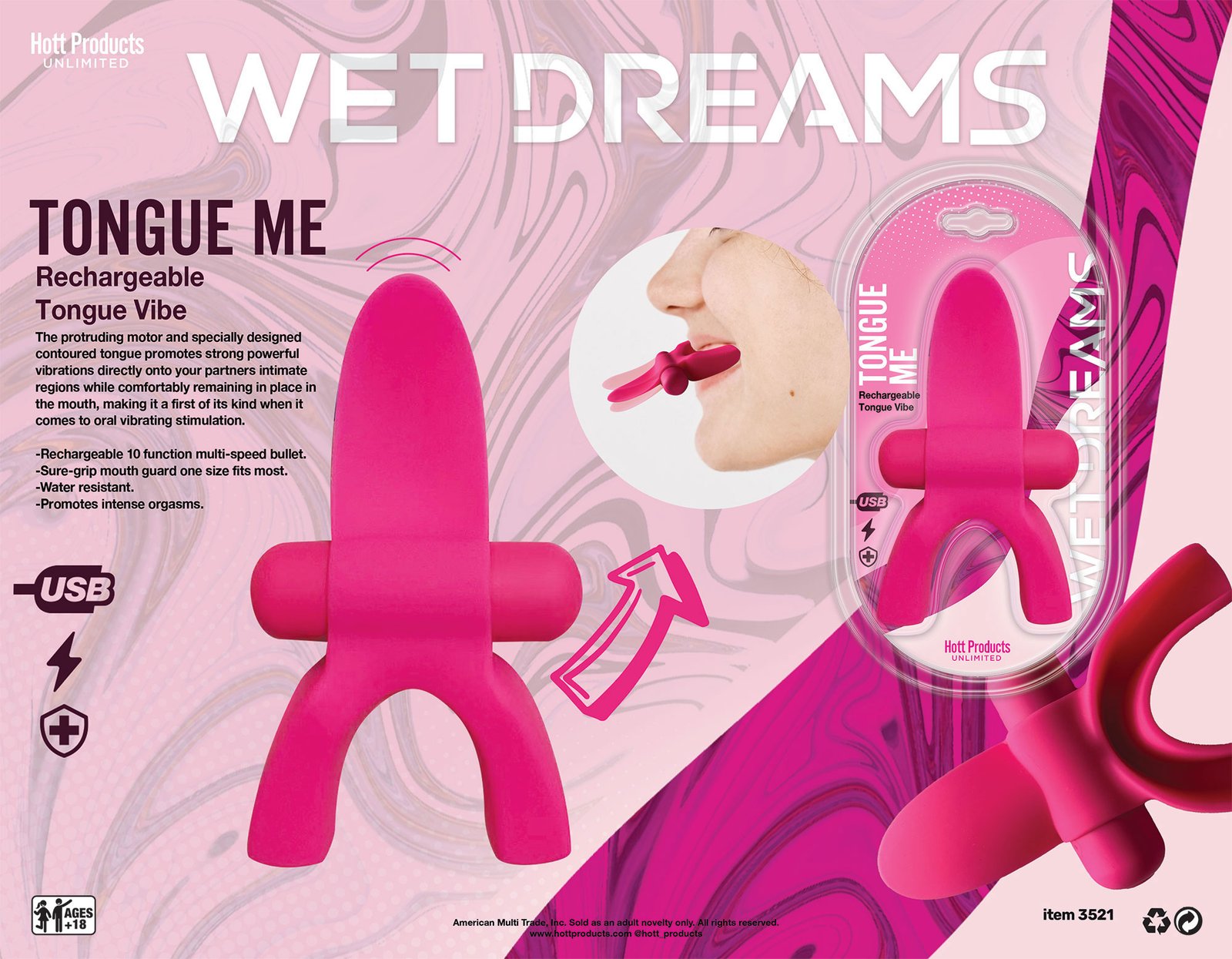 Tongue Me - Pink image 0 Tongue Me - Pink - Image 1