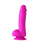 Josi Silicone Realistic Suction Cup Dong - Dark Purple - Image 4