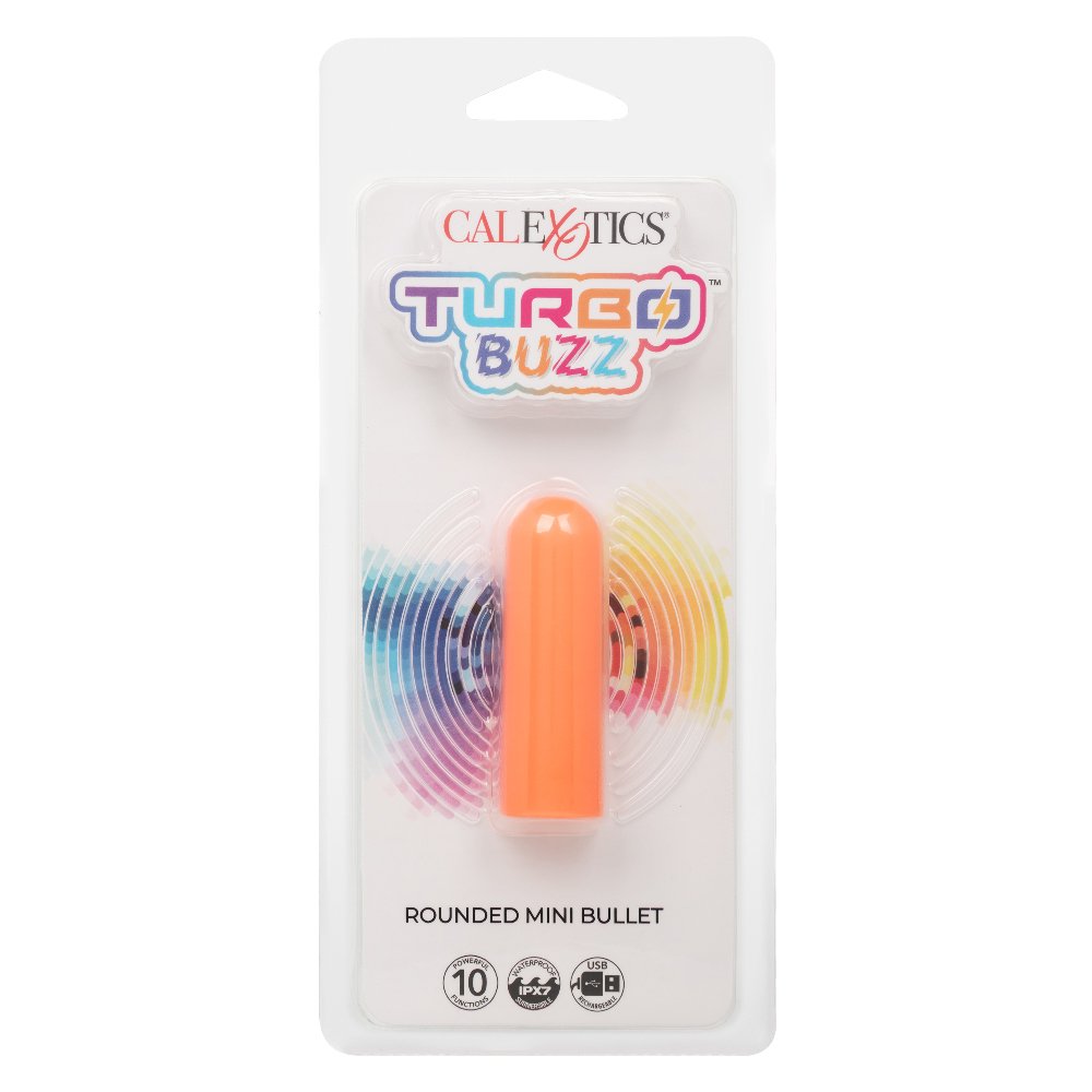 Turbo Buzz Rounded Mini Bullet - Orange image 0 Turbo Buzz Rounded Mini Bullet - Orange - Image 1