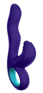 Klio Triple Action Thumping Rabbit Vibrator - Dark Purple - Image 9