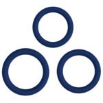 Tripple Grip Cock Ring Set - Blue - Image 2