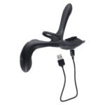 Playboy Pleasure - the 3 Way - Cock Ring - Black - Image 4