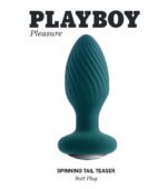 Playboy Pleasure - Spinning Tail Teaser - Butt Plug - Deep Teal - Image 6