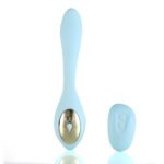 Harmonie Rechargeable Remote Silicone Bendable Vibrator - Teal - Image 6