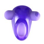 Casey Vibrating Erection Enhancer Ring - Purple - Image 5
