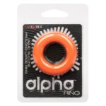 Alpha Liquid Silicone Prolong Large Ring - Orange - Image 4