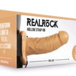 Hollow Strap-on Without Balls 6 Inch - Tan