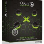 Hand and Ankle Cuffs With Hogtie - Glow in the  Dark