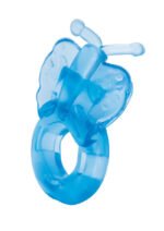 Bodywand Rechargeable Butterfly Ring - Blue - Image 2