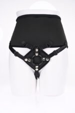High Waisted Corset Strap on - Black - Image 5