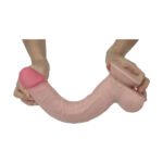 Real Skin 11 Dual Layer Dildo - Beige - Image 4