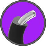 Merci - the Paradox - Silicone Covered Metal Cock Ring - 50mm - Black - Image 5