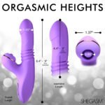 Pro-Thrust Max 14x Thrusting and Pulsing Silicone Rabbit - Purple - Image 5