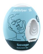3 Pc Set Masturbator Egg - Savage - Blue - Image 4