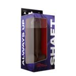 Shaft - Model a 9.5 Inch Liquid Silicone Dong With Balls - Mahogany - Image 2