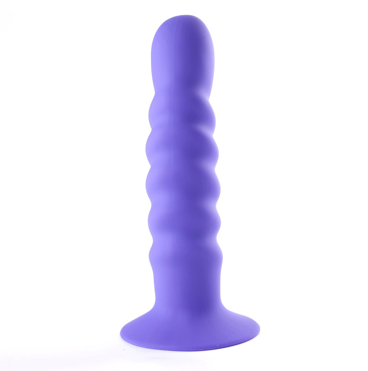 Kendall Silicone Dong Swirled Satin Finish - Neon Purple image 0 Kendall Silicone Dong Swirled Satin Finish - Neon Purple - Image 1