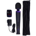 Merci - Rechargeable Power Wand - Ultra - Powerful Silicone Wand Massager - Black - Image 4