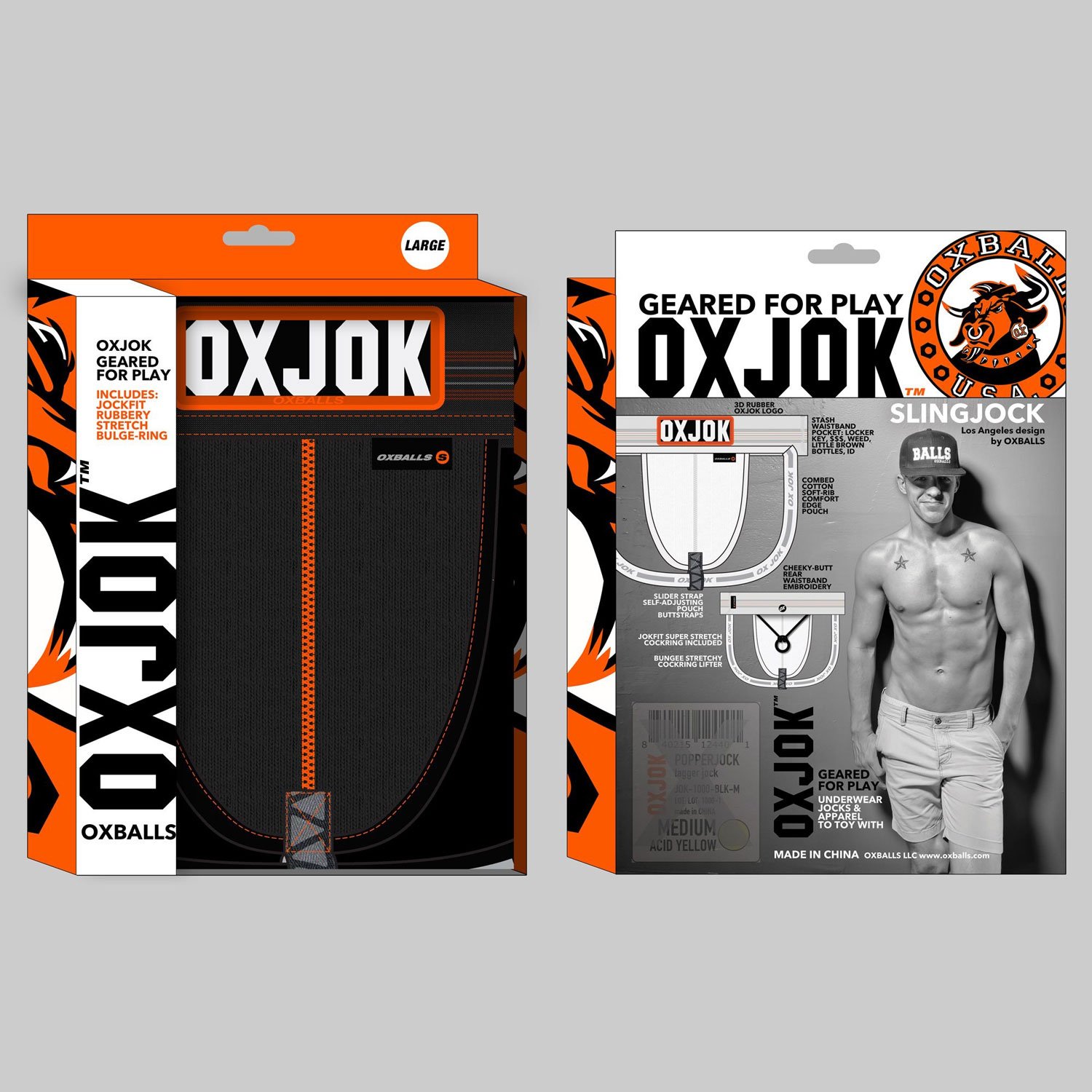 Slingjock Upthrust Slider-Strap Jock Black Iron - Large image 0 Slingjock Upthrust Slider-Strap Jock Black Iron - Large - Image 1