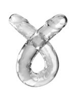 18 Inch Double Dildo - Clear - Image 3