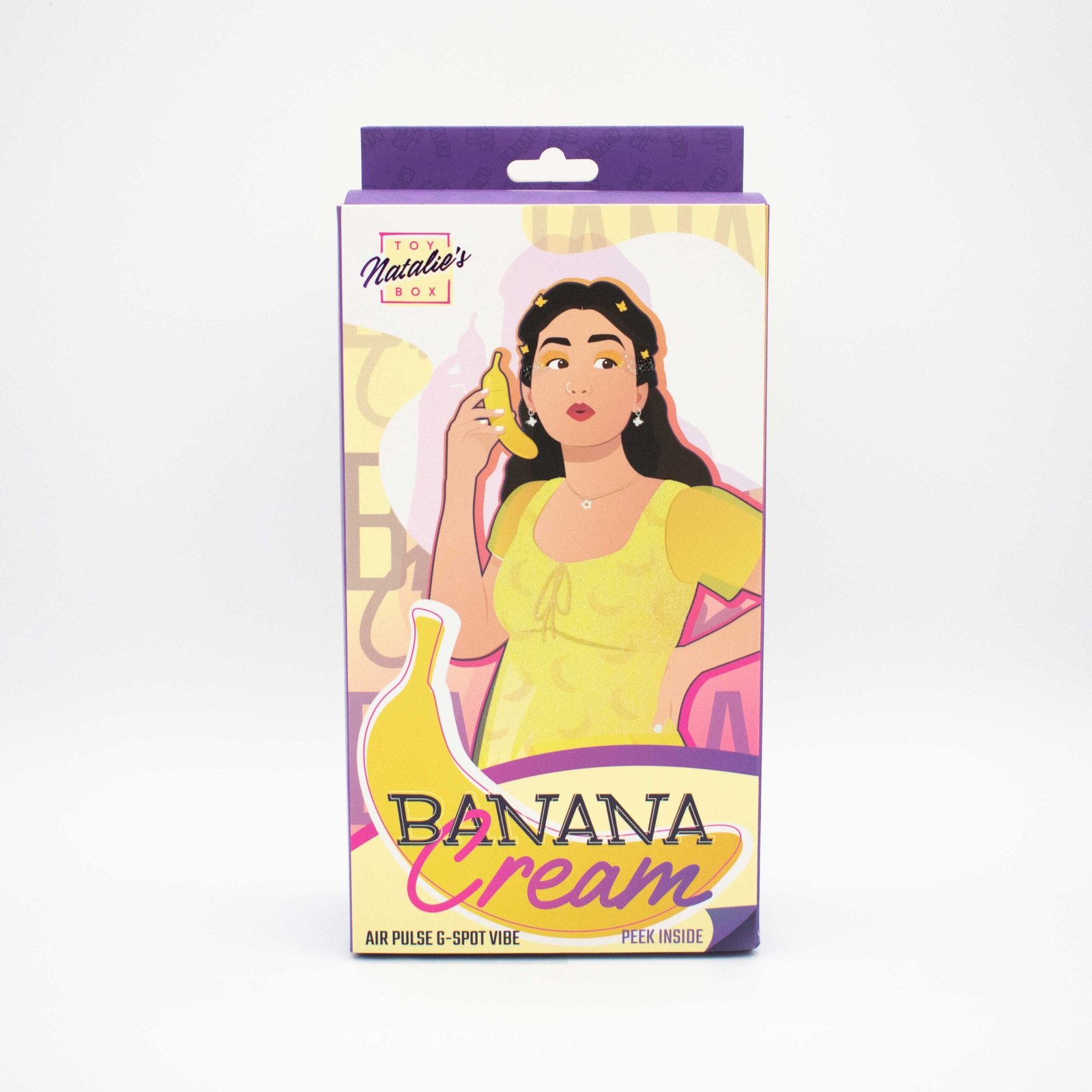 Banana Cream Air Pulse and G-Spot Vibrator - Yellow image 0 Banana Cream Air Pulse and G-Spot Vibrator - Yellow - Image 1