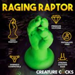 Raptor Claw Fisting Silicone Dildo - Green - Image 3