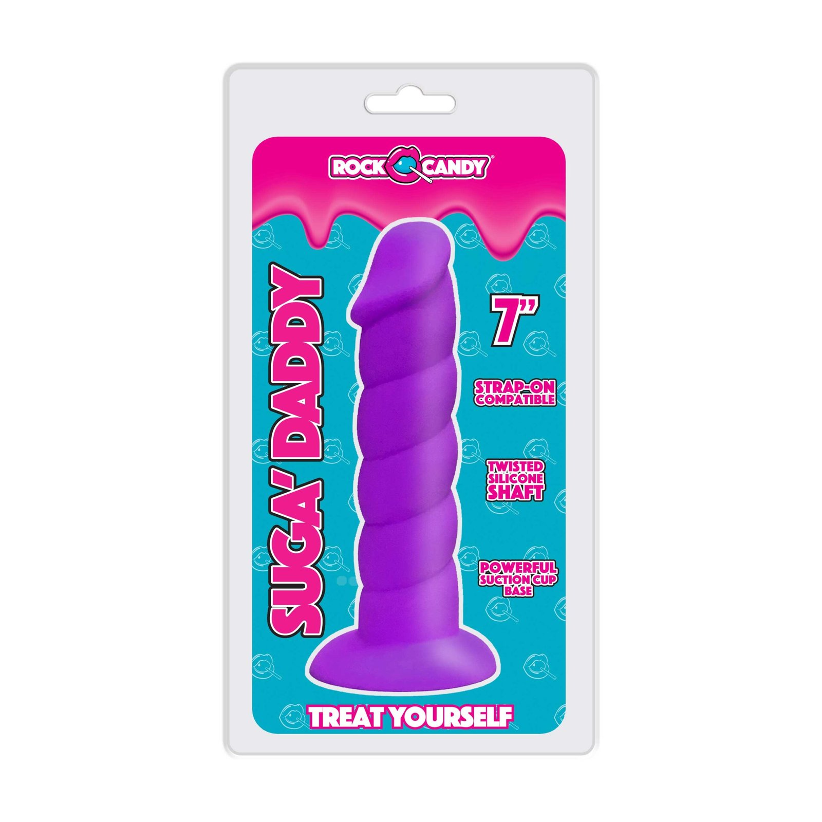 Suga-Daddy 7 Inch Dong - Purple image 0 Suga-Daddy 7 Inch Dong - Purple - Image 1