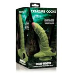Swamp Monster Green Scaly Silicone Dildo - Image 6
