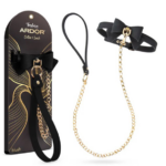Temptasia Ardor - Collar and Leash - Black With Bow