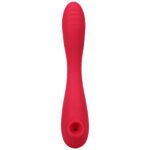 This Product Sucks - Sucking Clitoral Stimulator  With Bendable G-Spot Vibrator - Pink - Image 3