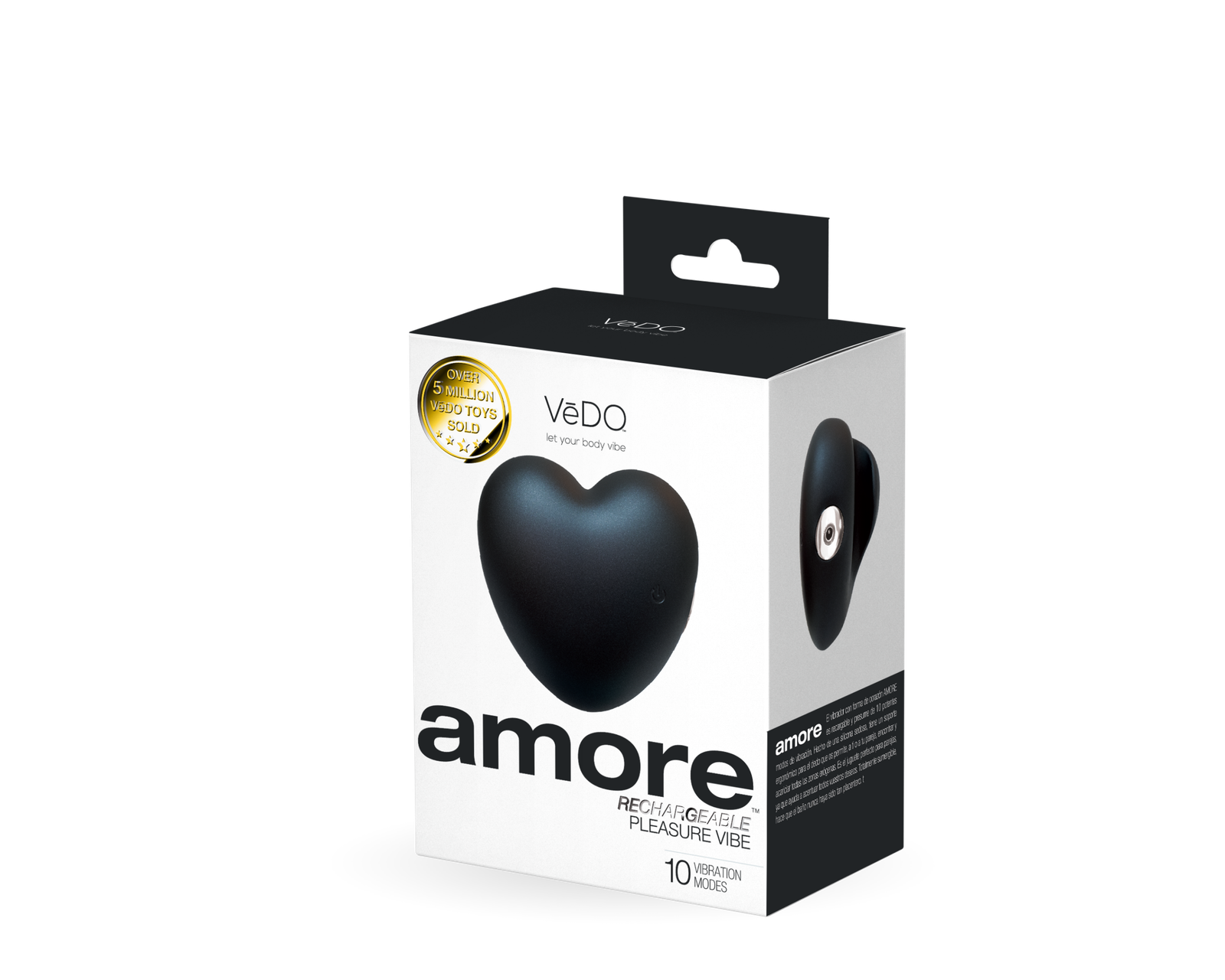 Amore Rechargeable Pleasure Vibe - Black image 0 Amore Rechargeable Pleasure Vibe - Black - Image 1