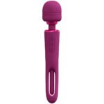 Kiku - Double Wand With G-Spot Flapping - Pink - Image 3