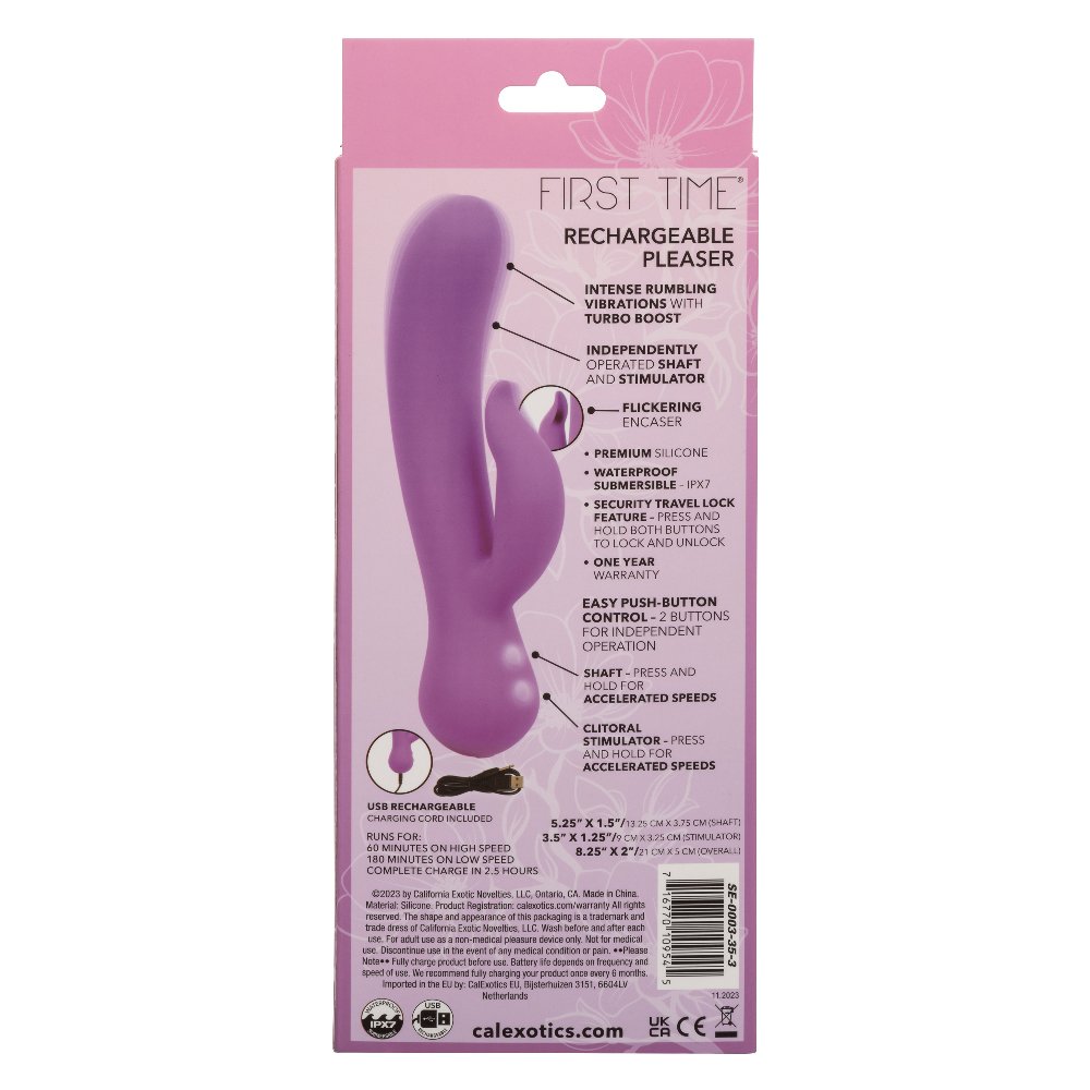 First Time Rechargeable Pleaser - Purple image 0 First Time Rechargeable Pleaser - Purple - Image 1
