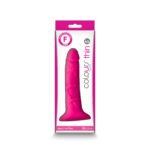 Colours - Pleasures - Thin 5 Inch Dildo - Pink - Image 2