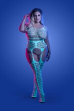 Timelapse Bodystocking - Queen - White/blue - Image 3