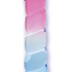 Shades, 7.5" Swirl Jelly Tpr Gradient Dong - Pink and Blue