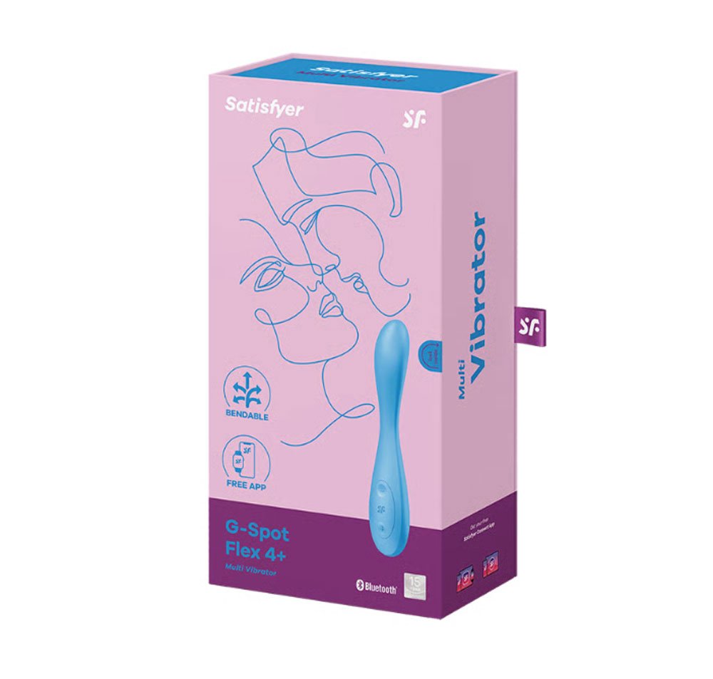 Satisfyer G-Spot Flex 4 Connect App - Multi Vibrator - Blue image 0 Satisfyer G-Spot Flex 4 Connect App - Multi Vibrator - Blue - Image 1