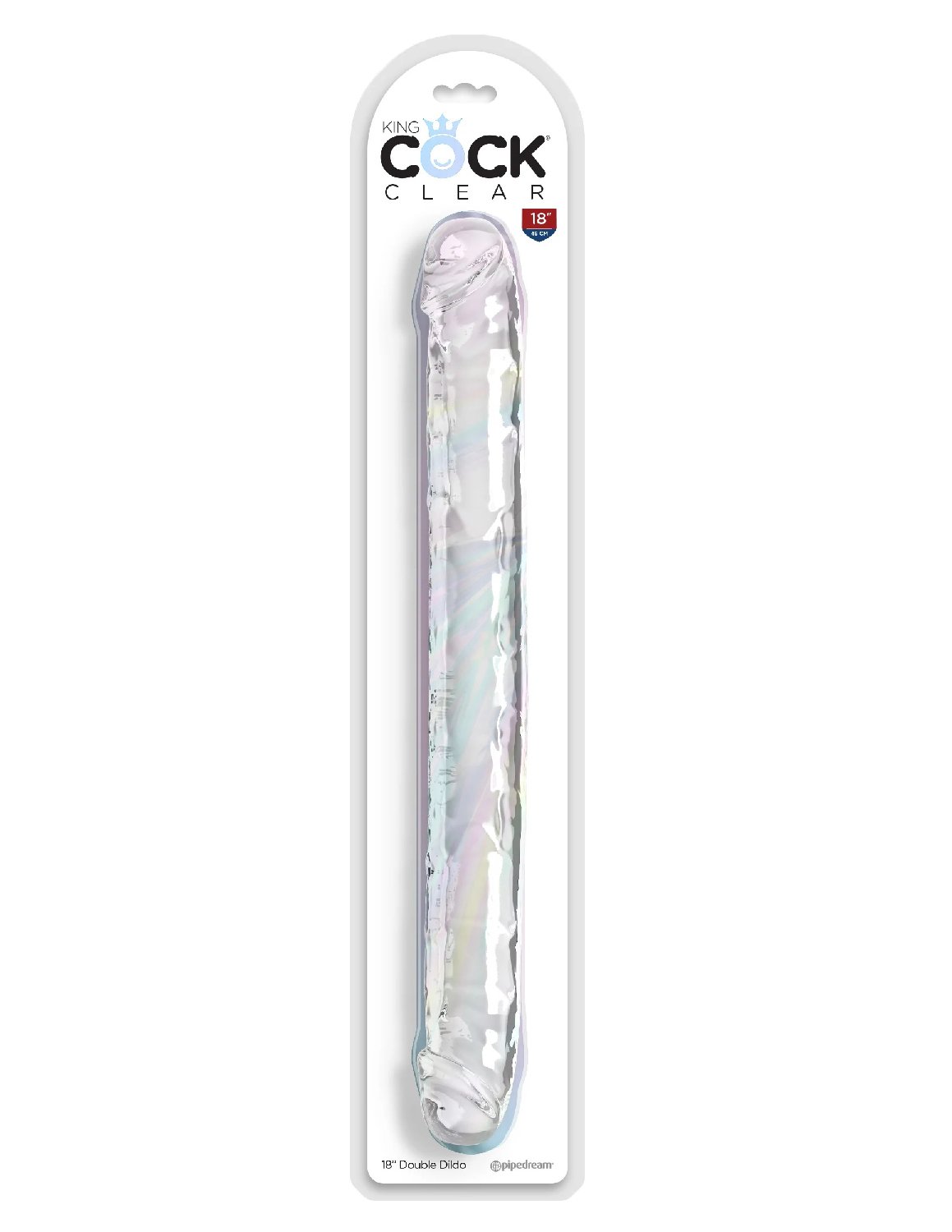18 Inch Double Dildo - Clear image 0 18 Inch Double Dildo - Clear - Image 1